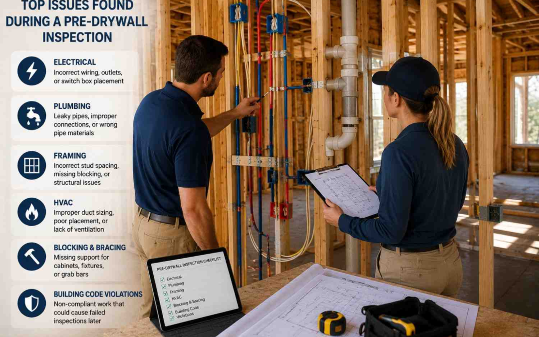 What Are the Top Issues Found During a Pre-Drywall Inspection?